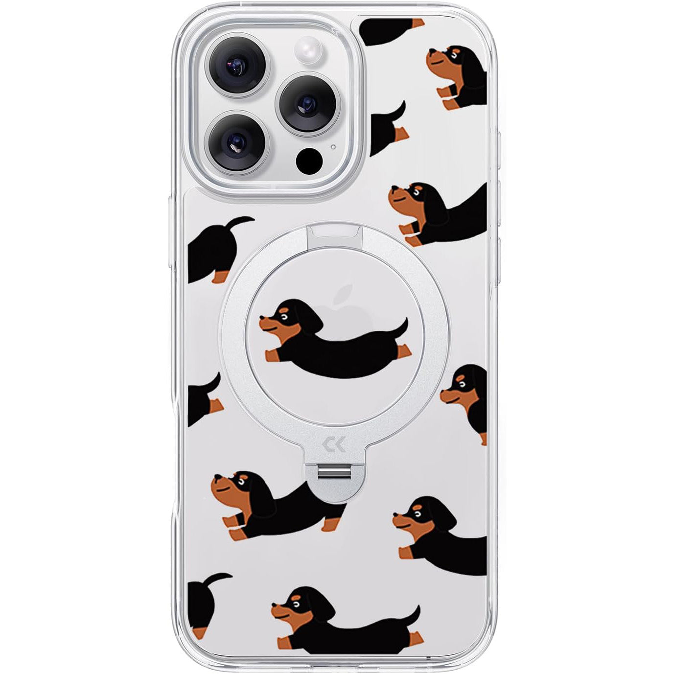 New Aesthetic Design 360° Spin Magnetic Stand for iPhone Case with Ring [16FT Military Drop Protection] [Non-Slip Edge] [Compatible with MagSafe]